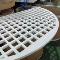 Plaque de tamis en PTFE découpée sur mesure par CNC, de forme spéciale, creuse, haute pureté, sans écoulement, avec grille de support en PTFE