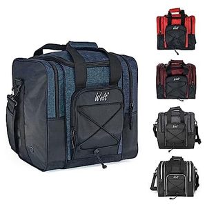Sac de bowling Brunswick pour une seule boule avec deux poches et un support rembourré pour chaussures de bowling et accessoires - Product Image 3
