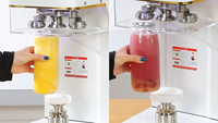 Machine de scellage à froid entièrement automatique et électrique à haute efficacité pour l'emballage en papier des canettes et bouteilles de boissons, idéale pour le thé aux perles et les produits alimentaires