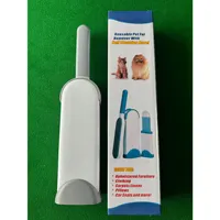 Brosse réutilisable de luxe pour enlever les poils d'animaux, rouleau électrostatique double face pour l'élimination des poils de chat, peigne pour salle de bain