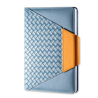 Libreta Planificadora de Gestión del Tiempo, Plan Mensual, Libro de Presupuesto, Agenda Semanal Sin Fechar, Cubierta de Cuero Sintético, Regalo Inalámbrico