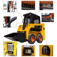 Mini-chargeuse compacte sur chenilles durable avec godet hydraulique EPA pour travaux agricoles - Excellent prix