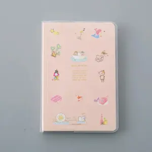 Promotional PVC soft cover paper notebook with plastic cover and notepad book with oem printing