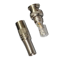 Connecteur coaxial BNC mâle RG6 sans soudure 75-5 entièrement métallique anti-interférence pour câble coaxial de caméra AHD CVI TVI CVBS