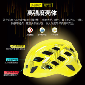 Casco Protector de Escalada Al-Nasr Amarillo Transpirable Unisex para Senderismo, Rappel y Canyoning al Aire Libre - Product Image 5