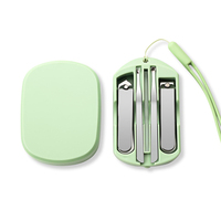 WELLFLYER MS-1024 Nouveauté Coupe-ongles 5 pièces Ensemble personnalisable LOGO Cadeau Outils de manucure avec lime à ongles Soins de beauté Kit de manucure