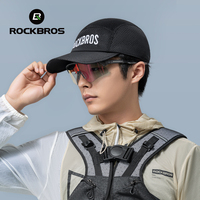 ROCKBROS-Gorra de protección solar para hombre y mujer, gorra deportiva para montar en bicicleta de montaña, gorra transpirable de verano para exteriores