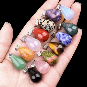 Colgante Redondo <span class=keywords><strong>de</strong></span> 20 mm, <span class=keywords><strong>Piedra</strong></span> Semipreciosa Natural, Colgante Redondo para Hacer Joyas, Accesorio para Collares y Pendientes - Product Image 3