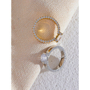 Anillo <span class=keywords><strong>de</strong></span> Boda JINYOU 7023 <span class=keywords><strong>de</strong></span> Lujo con Circonita Cúbica y Acero Inoxidable para Mujer, Joyería <span class=keywords><strong>de</strong></span> Aniversario Exquisita <span class=keywords><strong>de</strong></span> <span class=keywords><strong>Alta</strong></span> <span class=keywords><strong>Calidad</strong></span> - Product Image 4