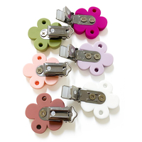 Nouveau porte-sucette certifié EN71 avec perles en silicone sans BPA, de qualité alimentaire, non toxique, disponible en 10 couleurs