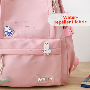 Mochila escolar de moda de alta calidad para estudiantes, estilo de logotipo personalizado, mochila de nailon impermeable para campus, bolsas universitarias para niñas - Product Image 5