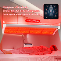 Lettino per Terapia a Luce Rossa per Tutto il Corpo di Grado Medicale, 1280 LED 260mW/cm², Dispositivo PBM per Cliniche di Riabilitazione
