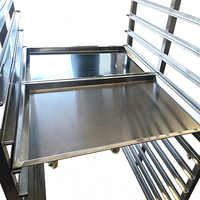 Chariot de rangement et de refroidissement en acier inoxydable 304 pour cuisine professionnelle, boulangerie et four