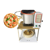 Machine à étaler la pâte à pizza commerciale, machine à presser la pizza automatique, machine à former des naan et des tortillas réglable de 6 à 20 pouces, 25 cm x 10 pouces