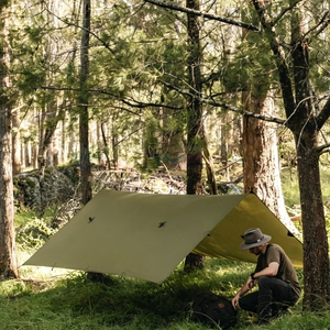 Grande bâche de camping imperméable double couche 4 saisons, abri solaire portable, bâche d'indice 2000-3000 mm pour le camping en extérieur - Product Image 2
