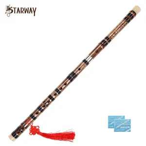 STARWAY-<span class=keywords><strong>flauta</strong></span> de bambú amarga, instrumento de música <span class=keywords><strong>Dizi</strong></span> profesional, hecha a mano, chino, Musical, de viento madera, C D G E F - Product Image 1