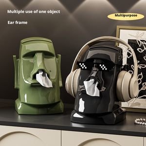 Desktop Storage Box <b>Glasses</b> Earphone Storage <b>Rack</b> Office Organizer Desk Student Dorm Room Coffee Table Paper Tissue Box - Product Image 4