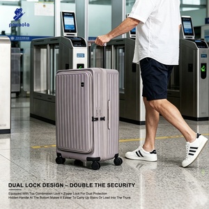 <span class=keywords><strong>Valise</strong></span> rigide à 4 roues pour ordinateur portable, avec serrure TSA, design extensible, poignée souple, durable, écologique, élégante et classique - Product Image 1