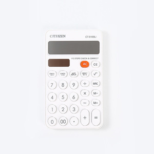 Calculadora Citizen Ct5100li de 12 dígitos, funciona con pilas, uso estudiantil, diseño compacto de uso general - Product Image 1