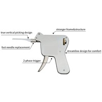 Serrure de porte en acier inoxydable, robuste, ouvre-porte, Kit d'outils de verrouillage, ensemble de pistolet de ramassage