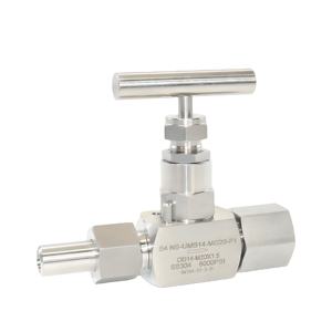 Katup Jarum Stainless Steel 316L Manual 2 Arah Kontrol 6000psi Penggunaan Air Kustomisasi Instrumen - Product Image 1