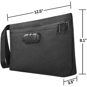Smell <b>Proof</b> Bag With Handle Double Zipper Combination Lock Waterproof Oxford Travel Storage Case Odor <b>Proof</b> Stash Bag - Product Image 6