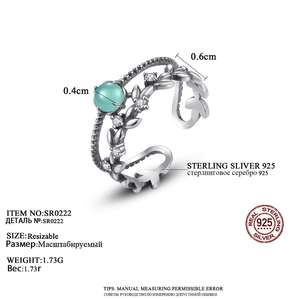 CZCITY แหวนเงินแท้925ลายดอกไม้คลาสสิคแหวนเงินเครื่องประดับเงินไทย - Product Image 2