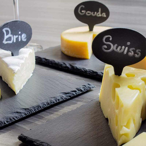 Vente directe du fabricant, étiquettes <span class=keywords><strong>de</strong></span> <span class=keywords><strong>fromage</strong></span> écologique en <span class=keywords><strong>pierre</strong></span> naturelle, ardoise ovale carrée, sans danger pour le contact alimentaire - Product Image 5