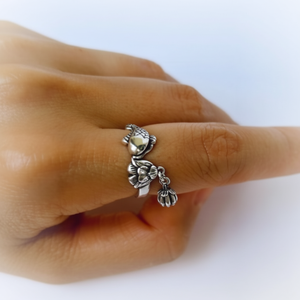 Anello carpa per desideri buddisti taglia libera alla moda stile buddista - Product Image 1