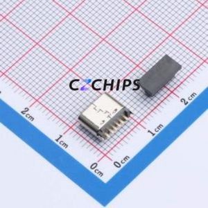 HYCW493-USBC06-680B-09 USB Connector Through hole Component (THT) Connector Type-C Female Through Hole 6P - Product Image 2