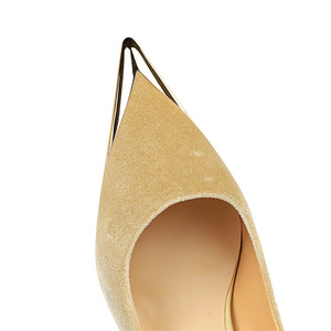 Fashion Party Women <b>Shoes</b> 2025 New Metal Pointed Suede Zapatos De Mujer <b>Kitten</b> <b>Heels</b> for <b>Ladies</b> - Product Image 2