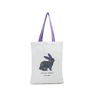 Gahumi Sacs à provisions pliants personnalisés en toile 100% coton écologique avec impression de logo de dessin animé Couleurs personnalisées et réutilisables - Product Image 2