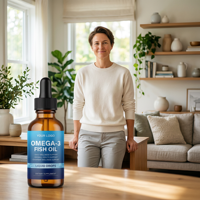 Complément alimentaire en gouttes liquides d'huile de poisson pour le cœur, le cerveau, les yeux et les articulations, pour les seniors, soutien et soin, qualité supérieure, 60 ml, OEM ODM