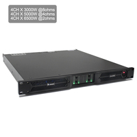 90V-240V 4 canaux Sinbosen D4 3000 Watts équipement audio sonore amplificateur de puissance numérique professionnel de classe D