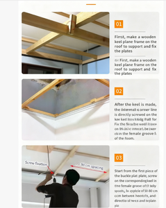 Panneaux <span class=keywords><strong>PVC</strong></span> en forme de grille, design moderne, ignifuges, insonorisants, imperméables, classe A, ignifuges, pour centre commercial, extérieur, hôtel, salle de sport - Product Image 6