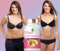 Supplément pour la santé intestinale et la doublure intestinale Confort digestif amélioré Nettoyage en 15 jours Détoxification Soutien de l'intestin et du côlon Capsules avancées