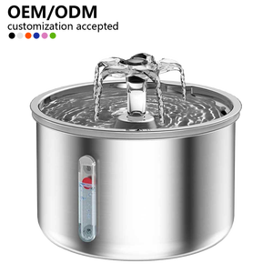 Distributeur d'eau pour chat en acier inoxydable 304, circulation d'eau vive silencieuse, fontaine à filtration continue, distributeur d'eau intelligent pour animaux de compagnie - Product Image 1