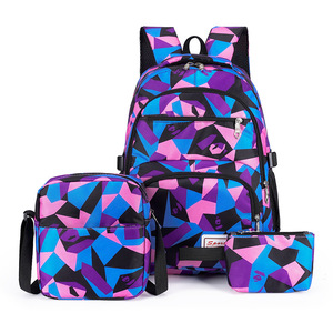 Wholesale New Fashion Multi-color Lightweight Large Capacity Children Teenagers Nylon Backpack Kids School Bags for Girls - Product Image 1