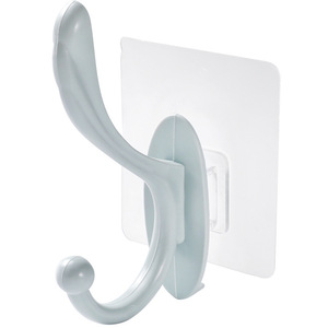 Wall Hook Plastic Self Adhesive Single Tier For Bathroom Kitchen <b>Clothes</b> <b>Storage</b> Mounting - Product Image 5
