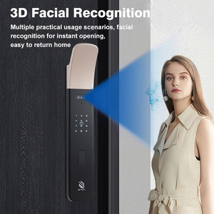 Chất lượng tốt nhất điều khiển từ xa mở khóa Wifi kỹ thuật số thông minh khóa Máy Ảnh 3D mặt pin mã thông minh Khóa thẻ Khóa vân tay khóa cửa - Product Image 3