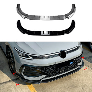 Splitter de pare-chocs avant Amp-Z en fibre de carbone, finition mate, pour Volkswagen Golf 8.5 R-Line GTI 2024 - Product Image 1