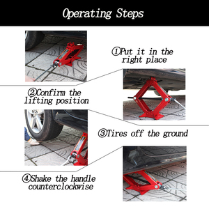 Autocamp CT-103 Steel Scissor Type Hand Cranked <strong>Jack</strong> Outdoor Tire Changing Lifting Tool Labor-saving Vehicle <strong>Jack</strong> - Product Image 6