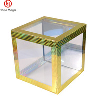 Les fleurs apparaissent dans une boîte transparente astuces scène magique instantanément accessoires fantastiques