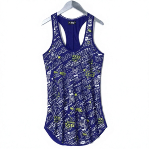 Custom KIWTT06 Men's Plus Size Casual Singlet Tank <b>Top</b> Lightweight Jersey Fabric Breathable Lace Beading Print Eco-Friendly - Product Image 3