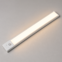 Barre lumineuse intelligente à capteur de présence humaine, rechargeable par USB, à intensité variable en continu, blanc chaud neutre, autocollante, pour placard