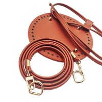 Kit d'accessoires pour sac seau DIY tissé à la main, respirant, super léger, extensible et pliable : plaque de base, cordon de serrage, bandoulière