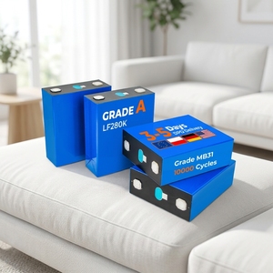 280Ah เซลล์แบตเตอรี่ LiFePO4 3.2V 10000รอบ896W กล่องแบตเตอรี่พลังงานแสงอาทิตย์ DIY พร้อม BMS - Product Image 1