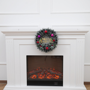 Reusable Christmas Wreath with Red Berries <b>Flowers</b> Christmas Balls and Letters for <b>Display</b> in Hotel and Shopping Mall Windows - Product Image 3