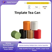 Boîte hermétique mate en fer blanc de qualité alimentaire pour thé matcha, emballage personnalisé, résistante à l'humidité et à l'oxydation, pour l'exportation transfrontalière