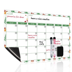 Planificateur magnétique en cuir pour planificateur, tableau blanc, A4, <span class=keywords><strong>calendrier</strong></span> hebdomadaire, réfrigérateur A3, effaceur à sec, impression magnétique, nouveauté <span class=keywords><strong>2022</strong></span> - Product Image 1